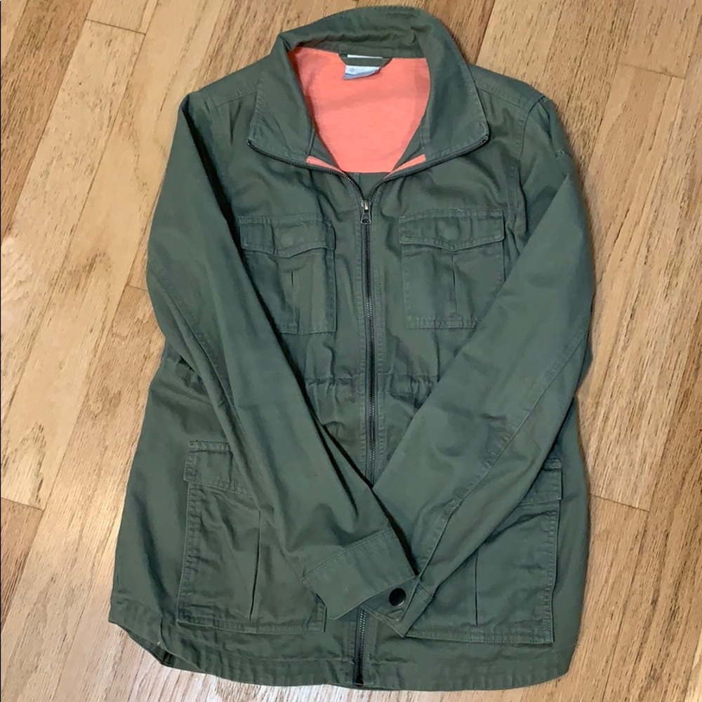 Columbia Sportswear green utility jacket